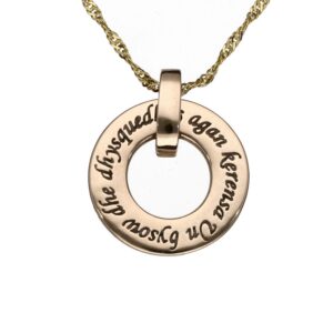 Cornish love pendant – bronze