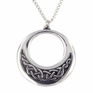 Creole knotwork pewter pendant
