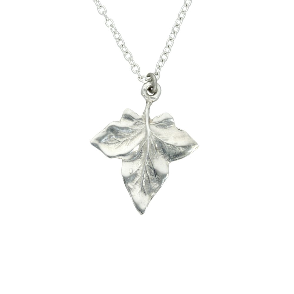 Pewter ivy leaf pendant