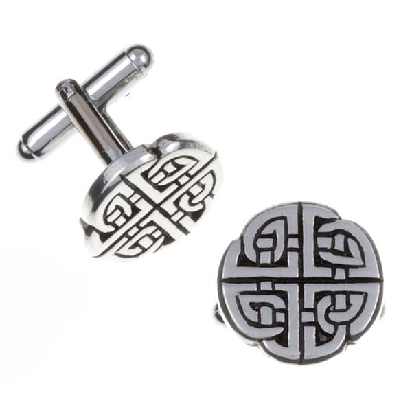 Celtic knot T-bar cufflinks