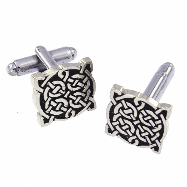 Four knot T-bar cufflinks