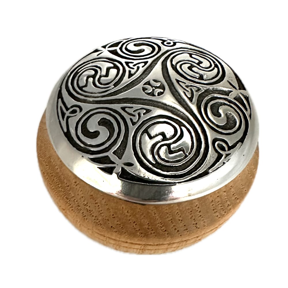 Triscele wooden trinket box