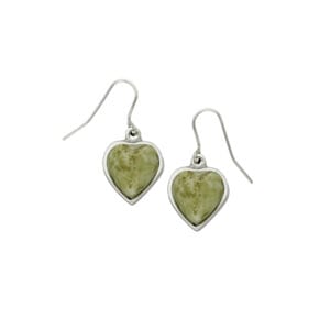 Iona heart drop earrings