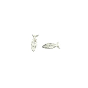 fish stud Hammered earrings