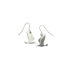 Seagull drop earrings