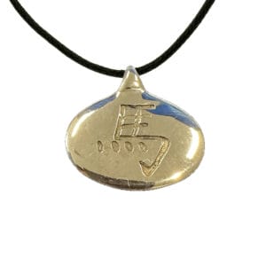 Chinese horoscope horse pendant