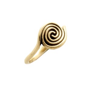 Bronze spiral ring