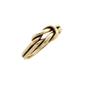 Bronze reef knot ring