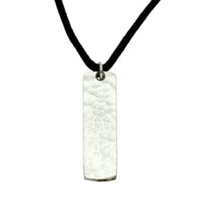 Large tin bar pendant