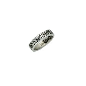 Pewter endless knot ring