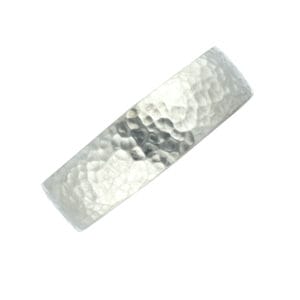 Pewter hammered bangle