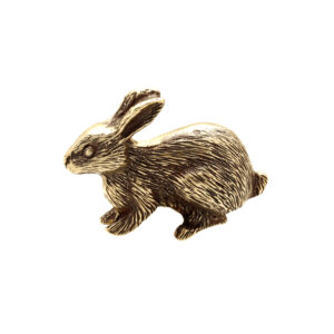 Medium bronze rabbit ornament