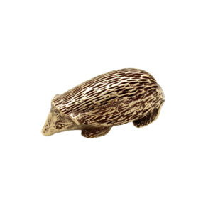 Medium bronze hedgehog ornament
