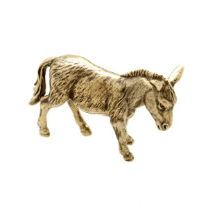 Medium bronze donkey ornament
