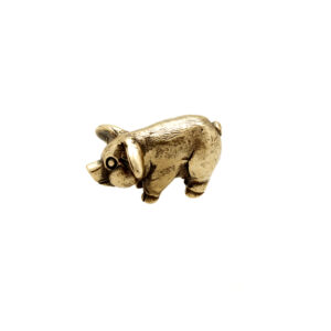 Small bronze pig ornament