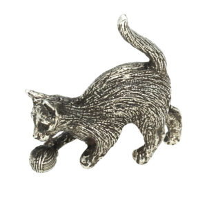 Large playful cat ornament