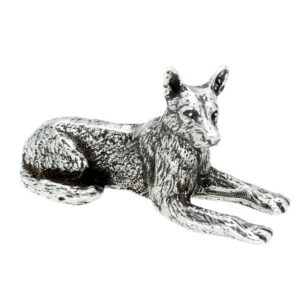Large pewter dog