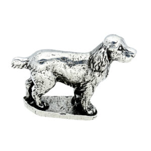 Large pewter standing dog