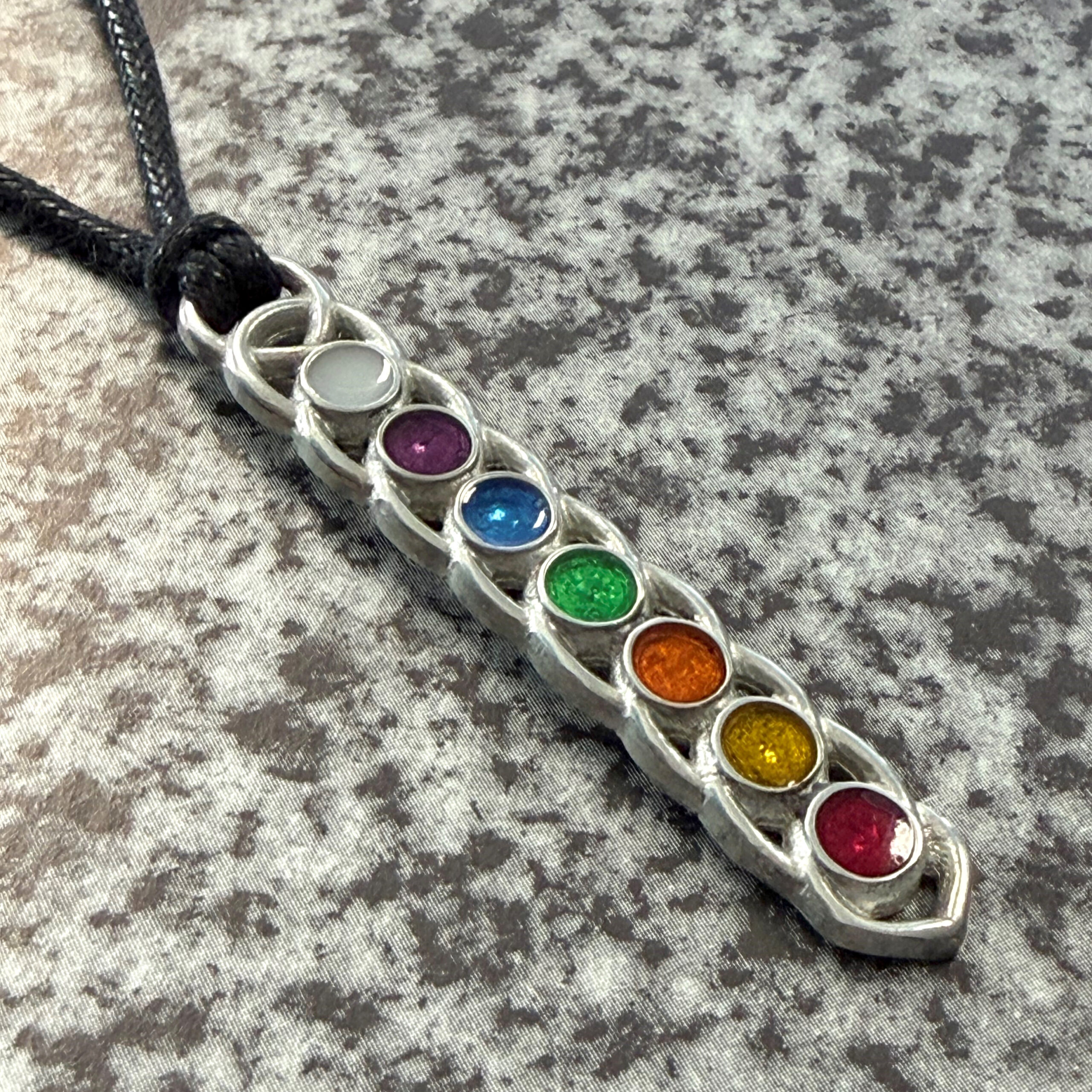 Chakra enamelled pendant - Image 2
